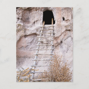 You Must Climb Pueblo Ladder Postcard