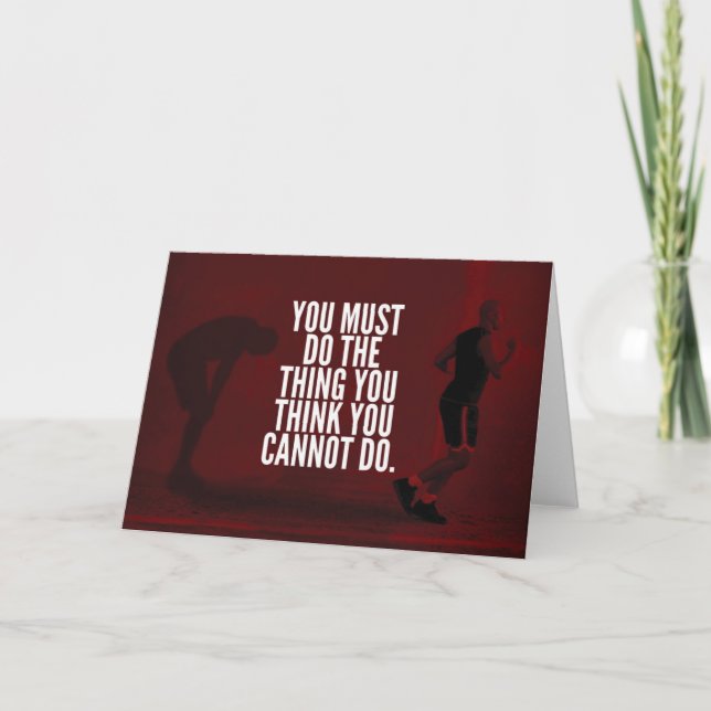 You Must Do - Workout Motivational Card (Front)