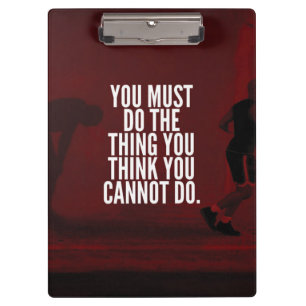 You Must Do - Workout Motivational Clipboard