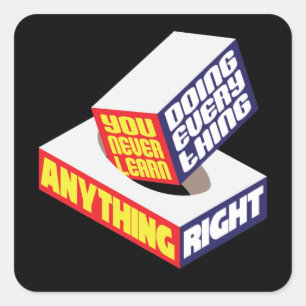 YOU NEVER LEARN ANYTHING - Funny Stickers