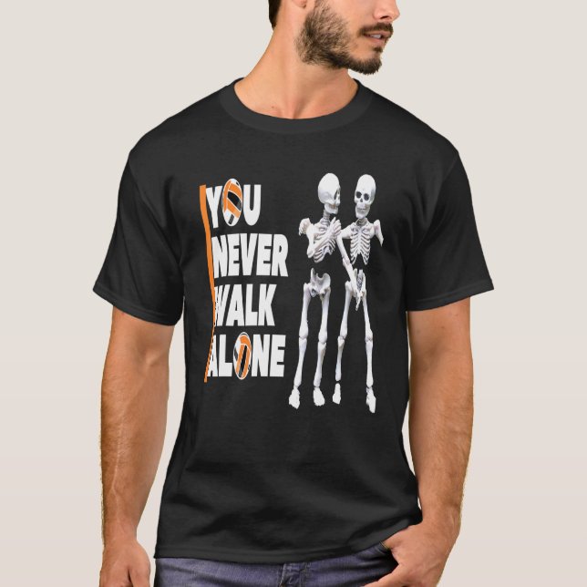 You Never Walk Alone Love Halloween T-Shirt (Front)