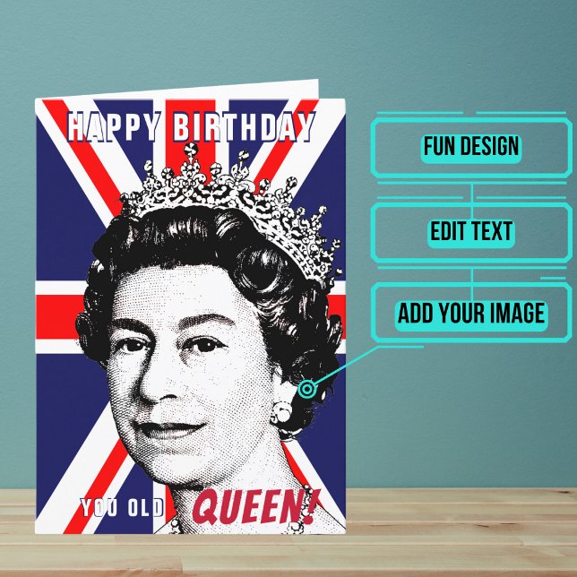 You Old Queen Gay Happy Birthday Card (Wish a very Happy Birth - gay to your favorite queer with this LGBTQ+ inspired birthday card. )