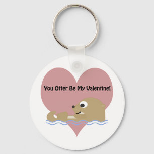 You Otter Be My Valentine Key Ring