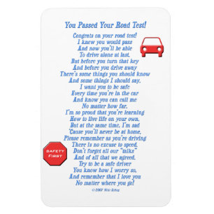 You Passed Road Test - New Driver Magnet