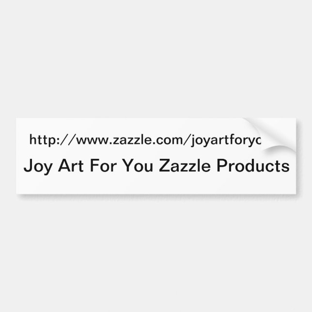 You Personalised Zazzle Sales Sticker (Front)