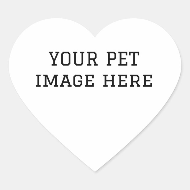 you pet image here  heart sticker (Front)