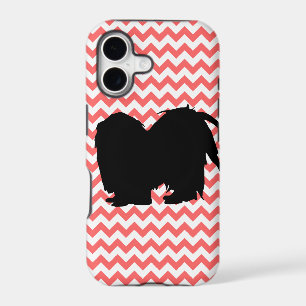 You Pick The Colour Chevron With Shih Tzu Silhouet