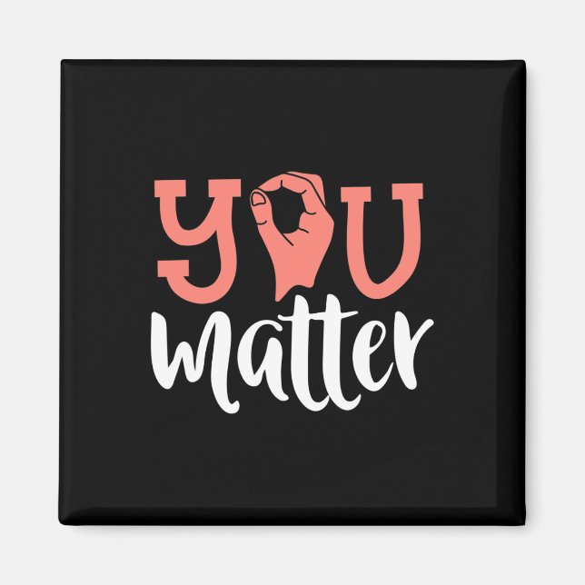 You Problem Deaf Awareness Asl Sign Language Kindn Magnet (Front)