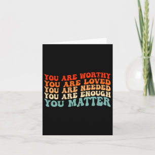 You Problem Kindness Be Kind Groovy Mental Health  Card