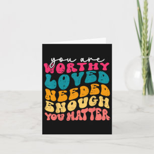 You Problem Kindness Be Kind Groovy Mental Health  Card
