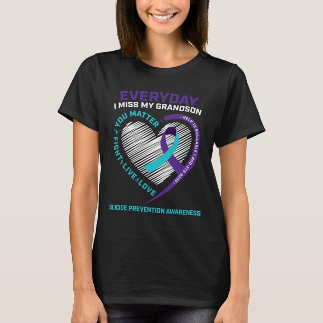 You Problem Prevention Tee Grandson Suicide Awaren (Front)