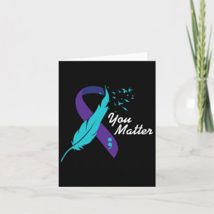 You Problem Ribbon Suicide Awareness Mental Health Card