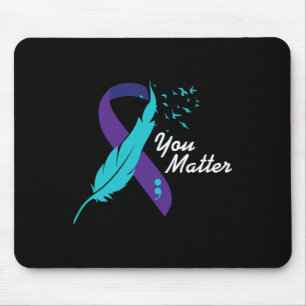 You Problem Ribbon Suicide Awareness Mental Health Mouse Pad