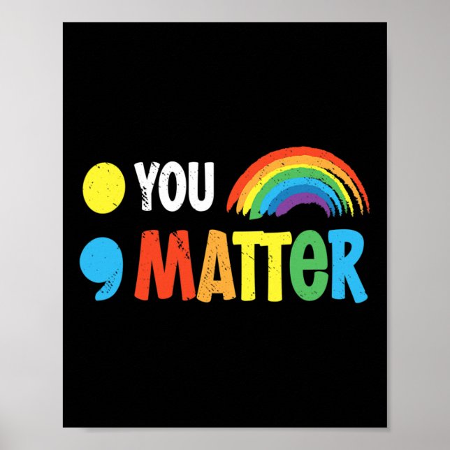 You Problem Semicolon Mental Health Warrior Solida Poster (Front)