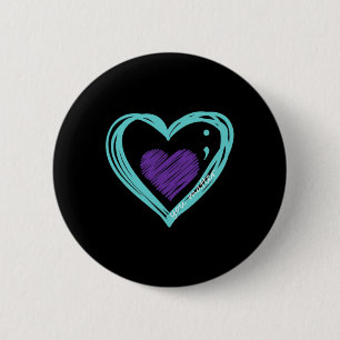 You Problem Suicide Prevention Awareness Teal Purp 6 Cm Round Badge