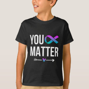 You Problem Suicide Prevention Teal Purple Awarene T-Shirt
