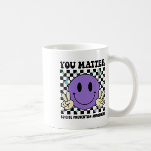 You Problem Teal Purple Ribbon Suicide Prevention  Coffee Mug