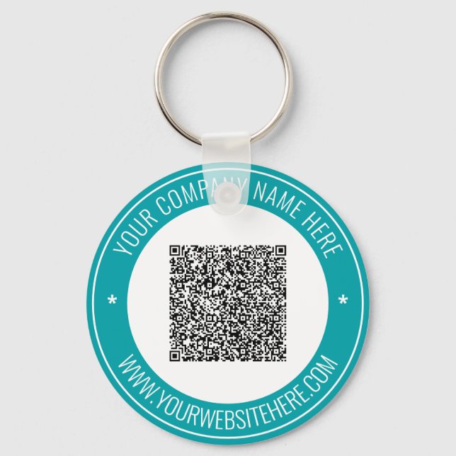 You QR Code Name Website Keychain Promotional (Front)