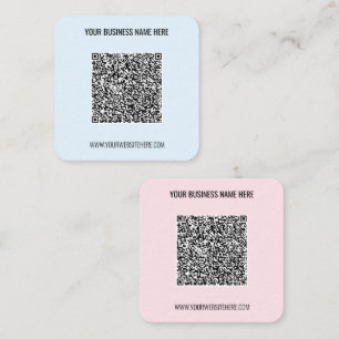 You QR Code Scan Info Custom Text Business Card