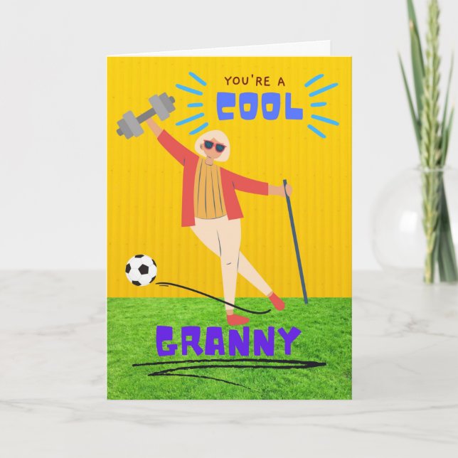 You’re a Cool Granny Grandparents Day Card (Front)