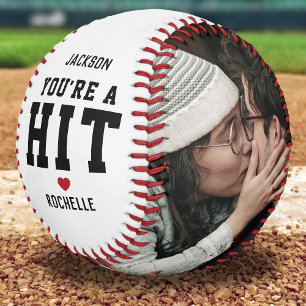 You’re a Hit Boyfriend Husband Baseball Gift