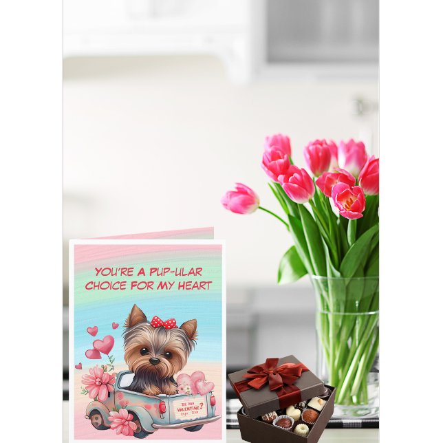 You’re A Pup-ular Choice For My Heart Holiday Card (Creator Uploaded)
