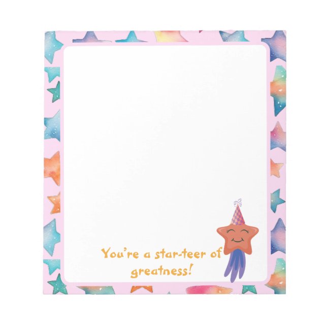 You’re a Star-teer of Greatness! Notepad (Front)