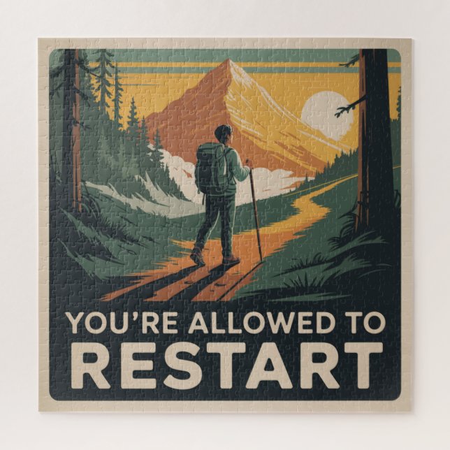 You’re Allowed To Restart Jigsaw Puzzle (Vertical)