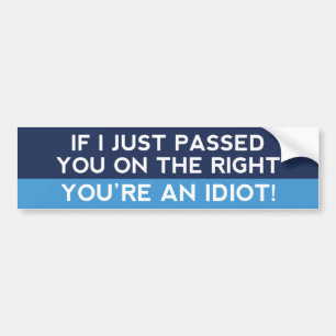 You’re An Idiot! Bumper Sticker