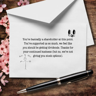 You’re Basically a Shareholder at This Point Thank You Card