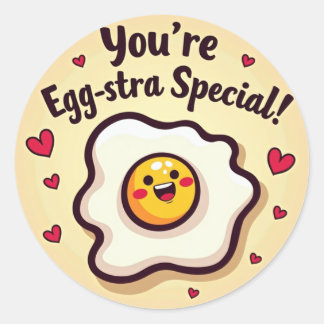 You’re Egg-stra Special! Sunny-Side-Up Egg Sticker