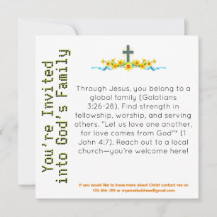 You’re Invited into God’s Family Witness Card