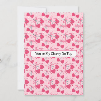 You’re My Cherry On Top Greeting Card | Cute Cherr