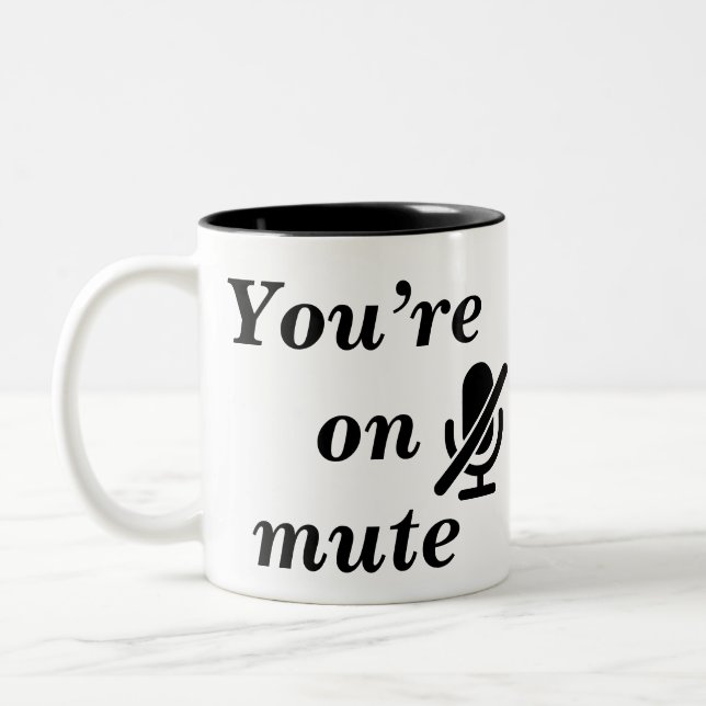 You’re on mute” Podcast Host Mug (Left)