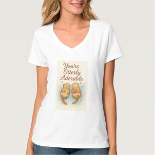 You’re Otterly Adorable – Cute Watercolor Otters T-Shirt