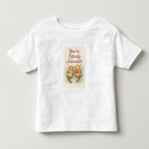 You’re Otterly Adorable – Cute Watercolor Otters Toddler T-Shirt