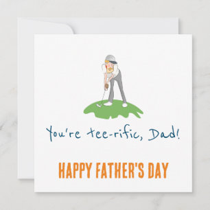 You’re Tee-rific Golf Dad Card