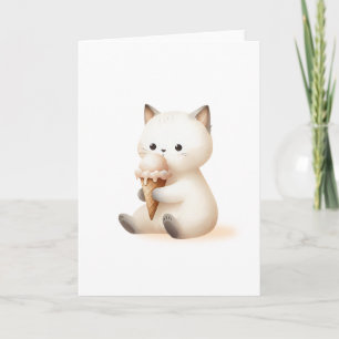 You’re the Sweetest Kitten with Ice Cream Cone Card