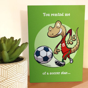 You Remind Me Soccer Star Gecko Football Cartoon
