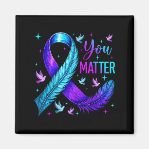 You Ribbon Bird Suicide Prevention Awareness  Magnet