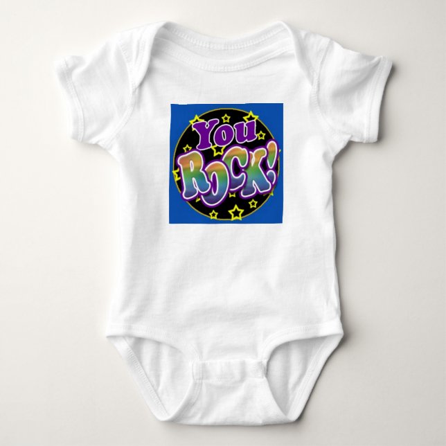 You Rock! Baby Bodysuit (Front)