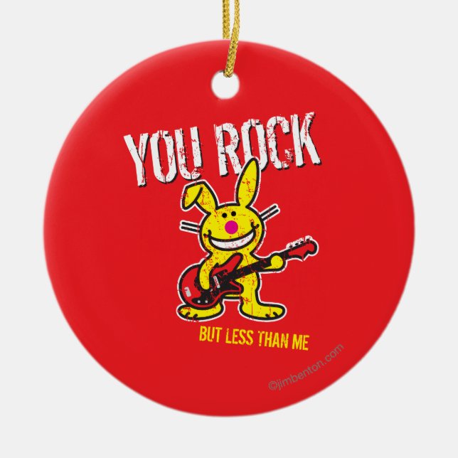You Rock Ceramic Tree Decoration (Front)