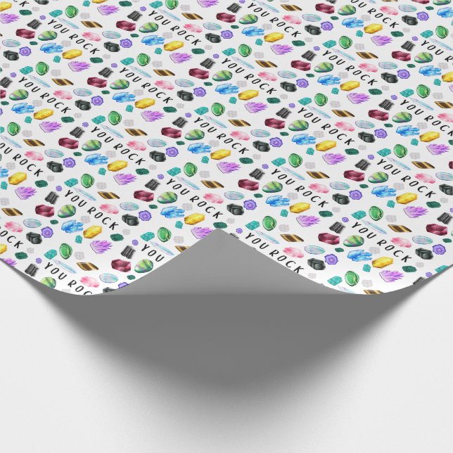 You Rock Crystal Wrapping Paper (Corner)