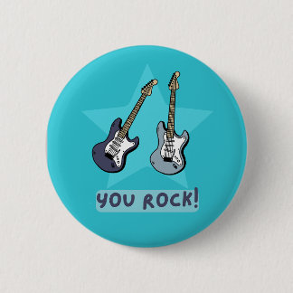 'You rock!' guitars badge
