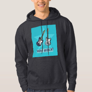 'You rock!' guitars hoodie for music fans