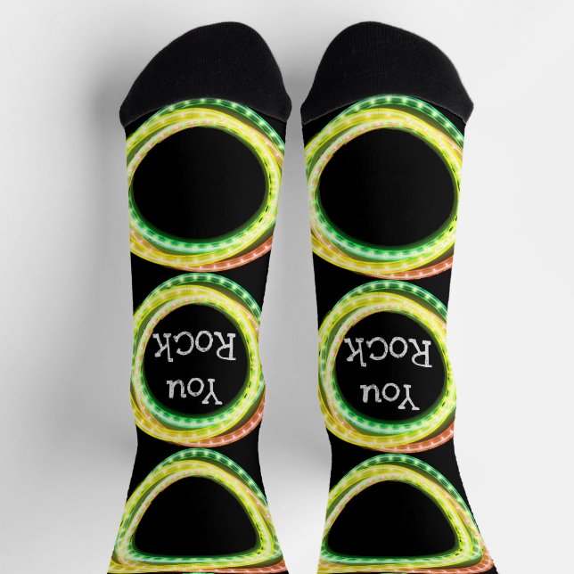 You Rock Lighted Hula Hoops Socks (Top)