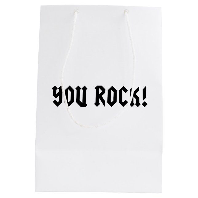 You Rock Medium Gift Bag (Back)