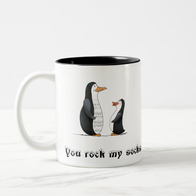 You Rock My Socks! Two-Tone Coffee Mug (Left)
