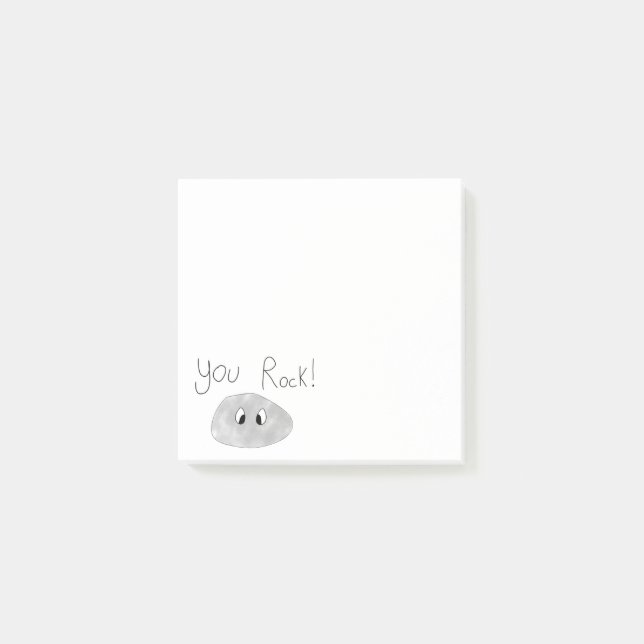 you rock  post-it notes (Front)