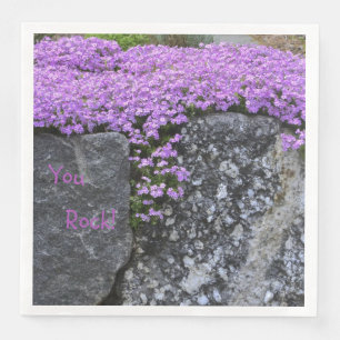 You Rock Purple Phlox Napkin